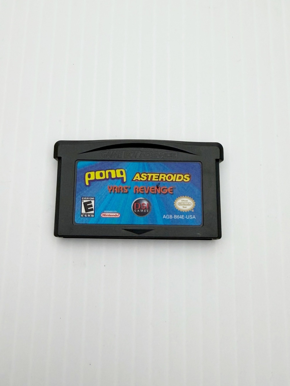 DSI Pong Asteroids Yars Revenge Video Game for Nintendo GameBoy Advance GBA
